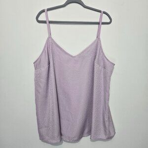 Torrid Sophie Purple Leopard Swing Cami Tank Top Size 2 Office Business Workwear